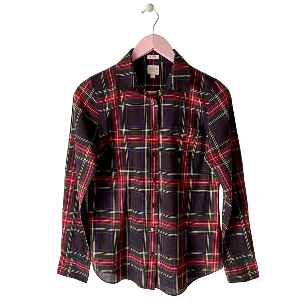 J. Crew Plaid Button Down Shirt Size Small